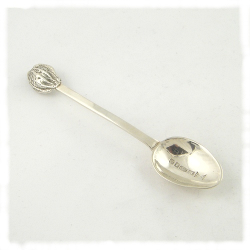 Spoon with plum stone